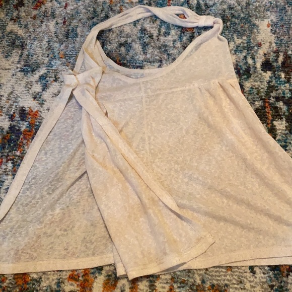 Translucent, cream-coloured, sweater-vest - Picture 6 of 9